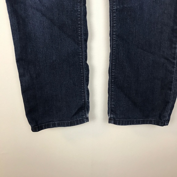 NYDJ 6 PETITE dark wash jeans straight leg - Picture 2 of 8